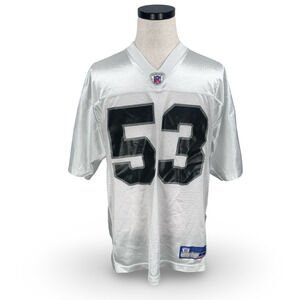 Vintage Reebok NFL Oakland Raiders Bill Romanowski #53 Jersey Men’s Large White